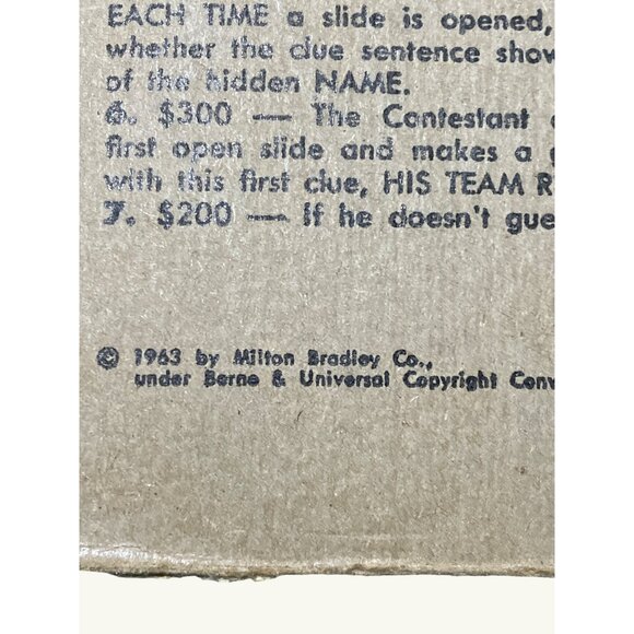 Milton Bradley Vintage 1963 "You Don't Say!" Game - Picture 5 of 11